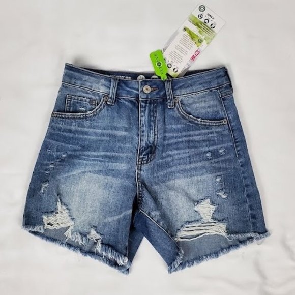 REWASH Denim Blue Jean Shorts Size 1/25 - Picture 1 of 3